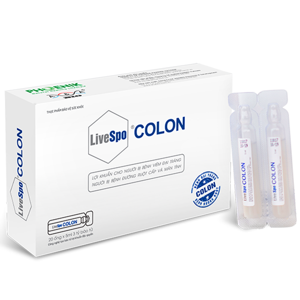 Dung dịch uống bổ sung bào tử lợi khuẩn cho người viêm đại tràng LiveSpo Colon