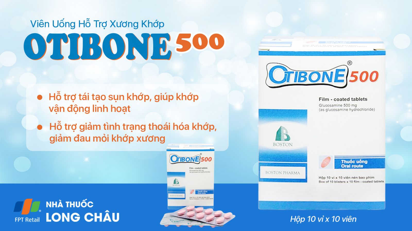 Viên Uống Hỗ Trợ Xương Khớp Otibone 500 Boston 2