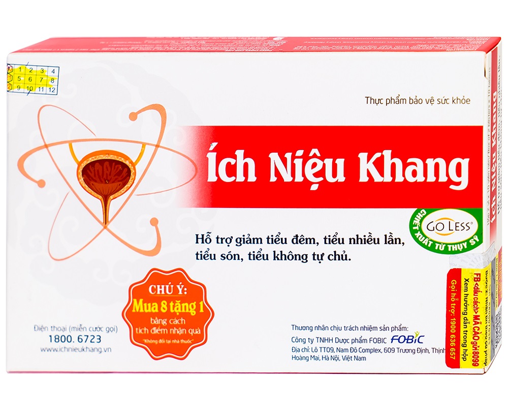Viên uống hỗ trợ giảm tiểu đêm Ích Niệu Khang 20 viên 1
