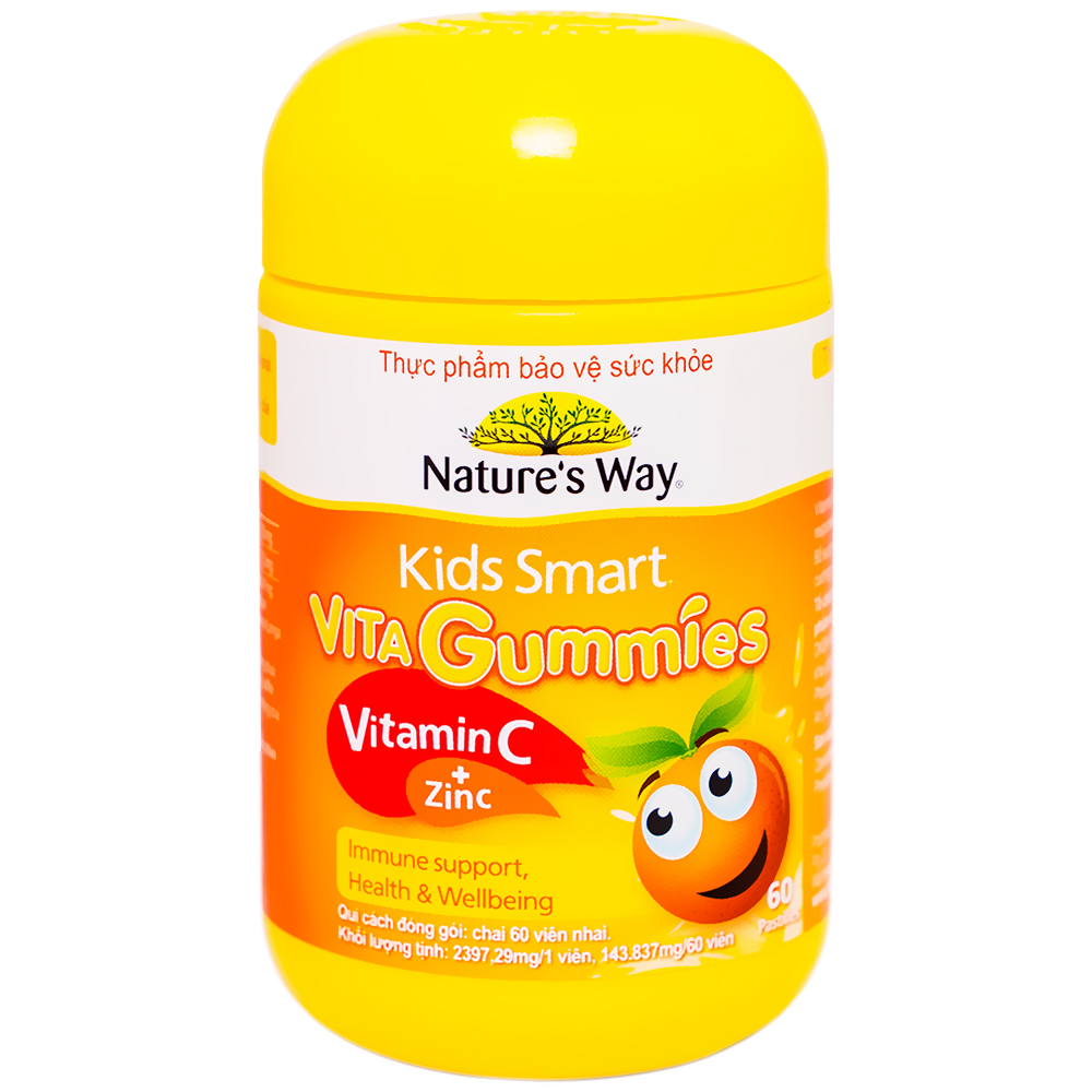 Kẹo dẻo Nature's Way Kids Smart Vita Gummies  Vitamin C + ZinC 60 viên 1