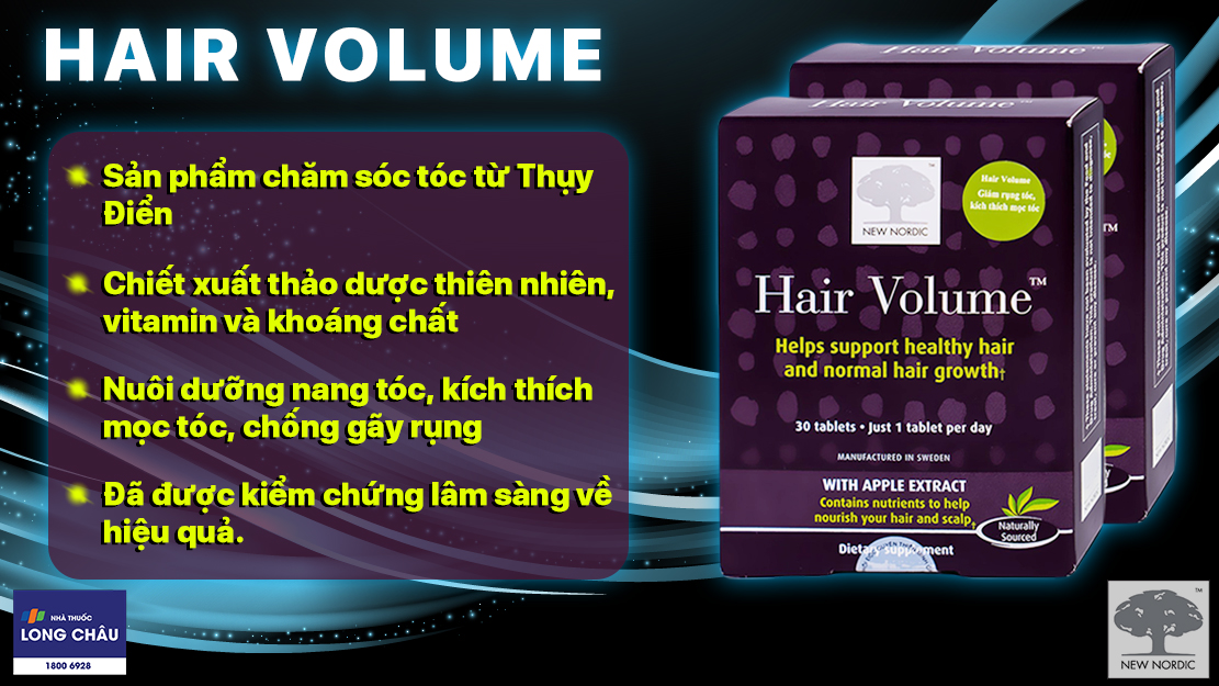 Viên uống dưỡng tóc Hair Volume New Nodic 30 viên 2