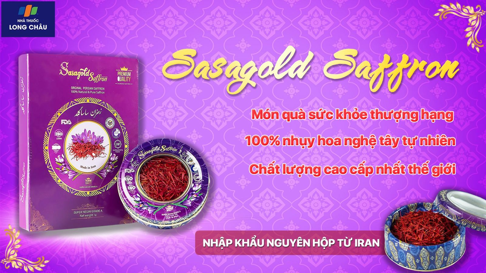 Nhụy hoa nghệ tây Sasagold Saffron 1g 2