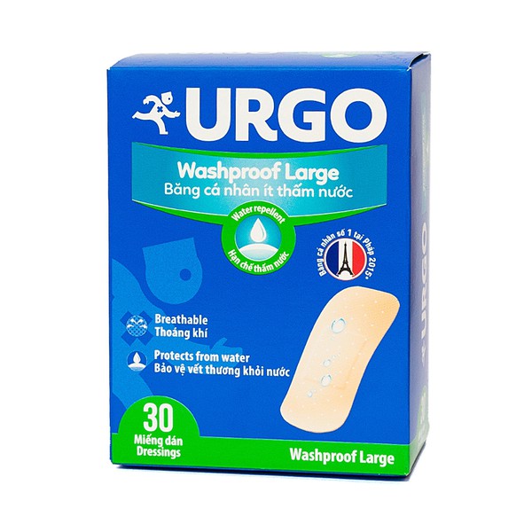Băng cá nhân Urgo Waterproof Large ít thấm nước 