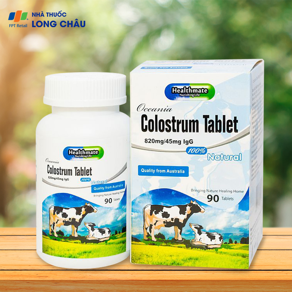 Sữa non Oceania Colostrum 820mg/45mg IgG Tablet Healthmate Ferngrove 90 viên 1